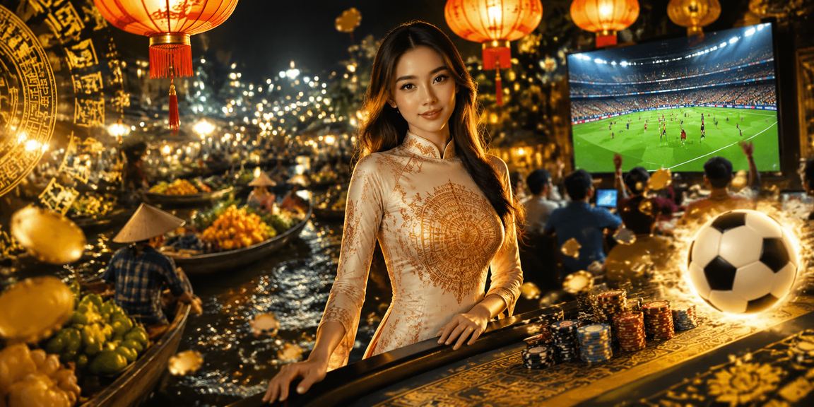 Người dùng theo dõi kết quả cá cược bóng đá tại chợ đêm vùng Mekong